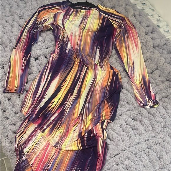 Fashion Nova Purple Pink Backless Bodycon Dress - Picture 3 of 3